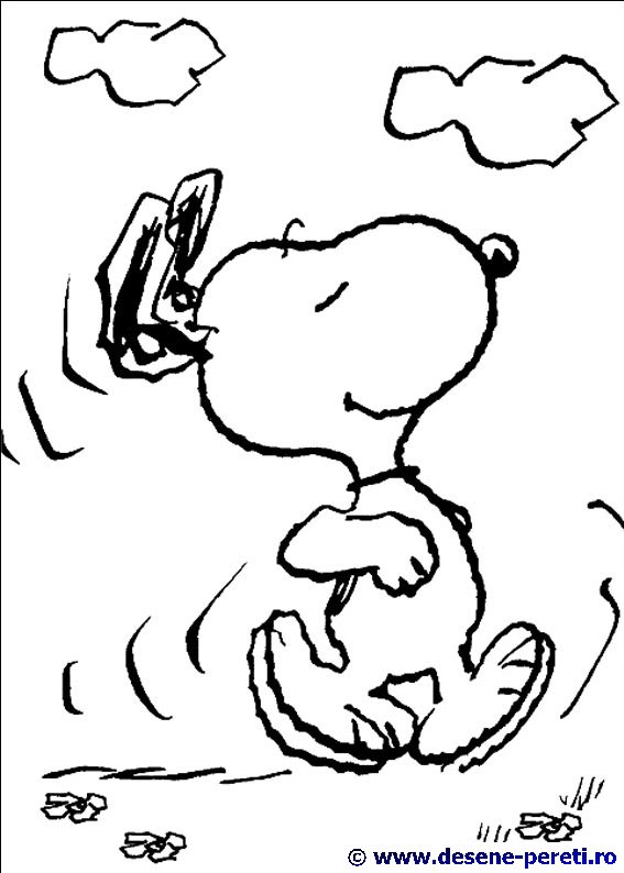 Snoopy desene de colorat